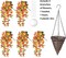 Artificial Fake Hanging Flowers Baskets for Outdoors, UV Resistant Faux Hibiscus Plants Trailing Vines Realistic Silk Spring Flowers for Planters Outside Patio Porch Balcony Garden Home Decor